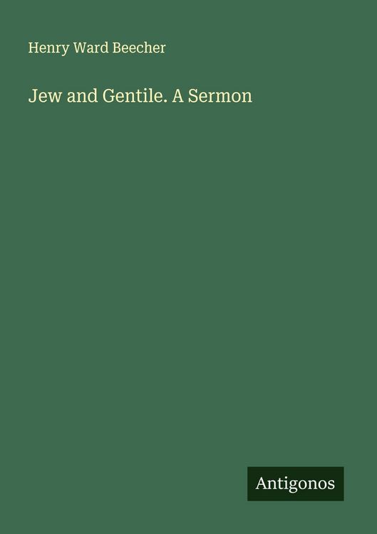 Produktbild: Jew and Gentile. A Sermon
