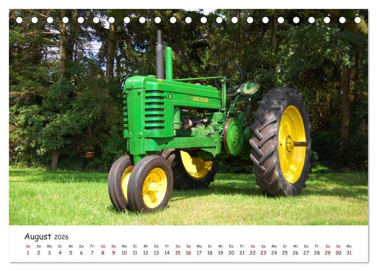 Produktbild: Historische Traktoren 2026 (Tischkalender 2026 DIN A5 quer), CALVENDO Monatskalender