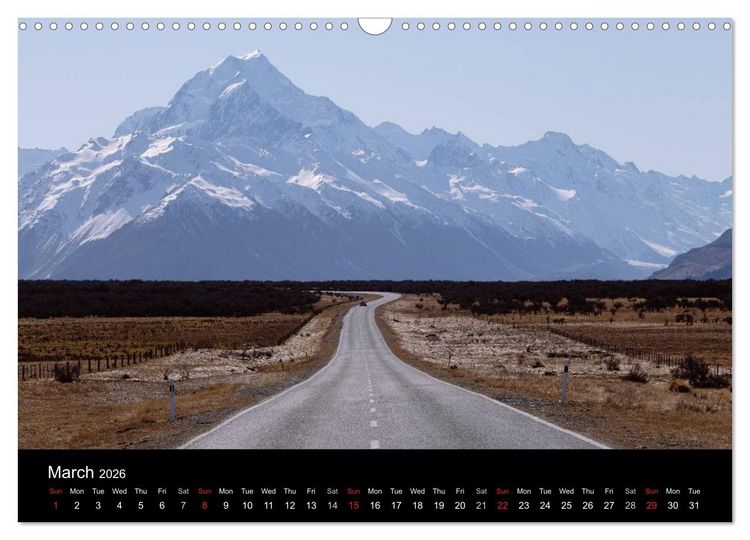 Produktbild: South Island of New Zealand (Wall Calendar 2026 DIN A3 landscape), CALVENDO 12 Month Wall Calendar