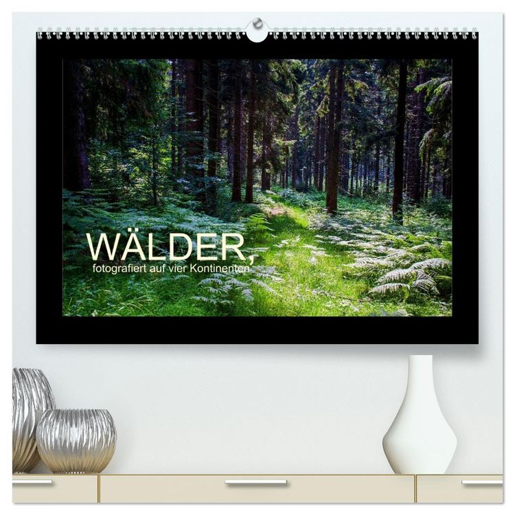 Produktbild: W&auml;lder, fotografiert auf vier Kontinenten (hochwertiger Premium Wandkalender 2026 DIN A2 quer), Kunstdruck in Hochglanz