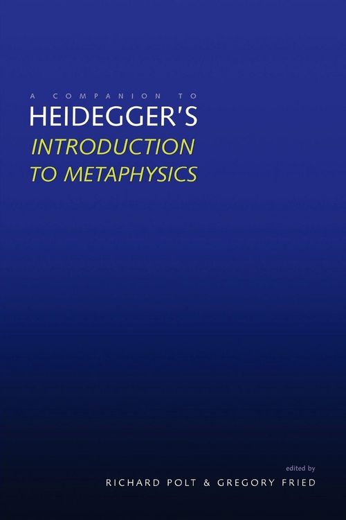 Produktbild: A Companion to Heidegger's "Introduction to Metaphysics"