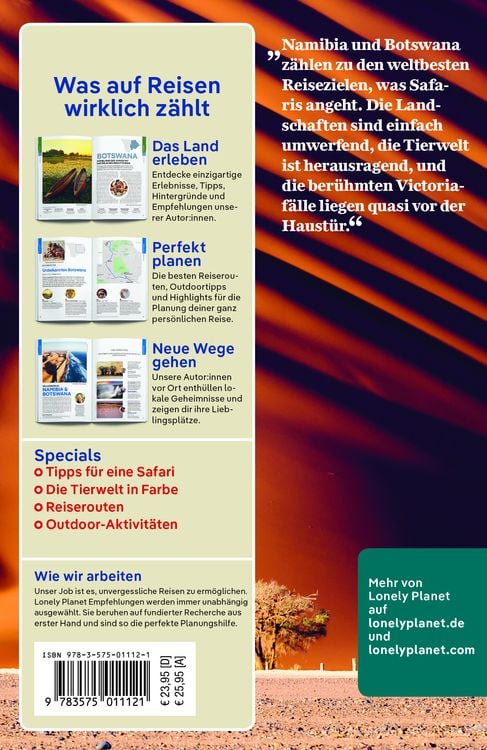 LONELY PLANET Reiseführer Namibia & Botswana