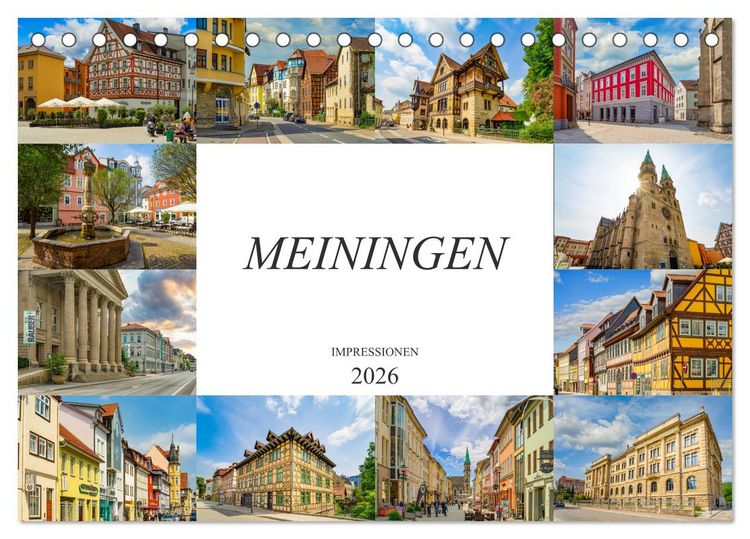 Produktbild: Meiningen Impressionen (Tischkalender 2026 DIN A5 quer), CALVENDO Monatskalender