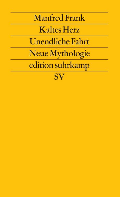Produktbild: Kaltes Herz. Unendliche Fahrt. Neue Mythologie