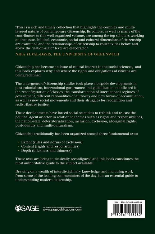 Produktbild: Handbook of Citizenship Studies