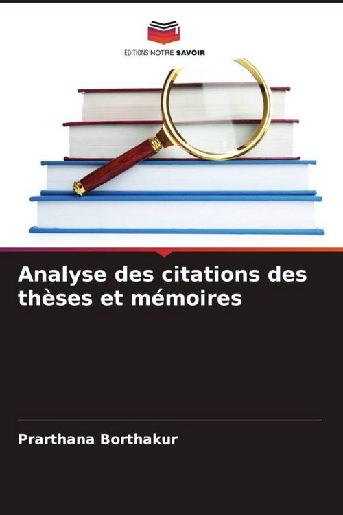 Produktbild: Analyse des citations des th&egrave;ses et m&eacute;moires