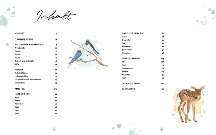 Produktbild: Die Kunst der Aquarellmalerei &ndash; Tiere: alle Watercolor-Grundlagen, Techniken und Motive Step by Step