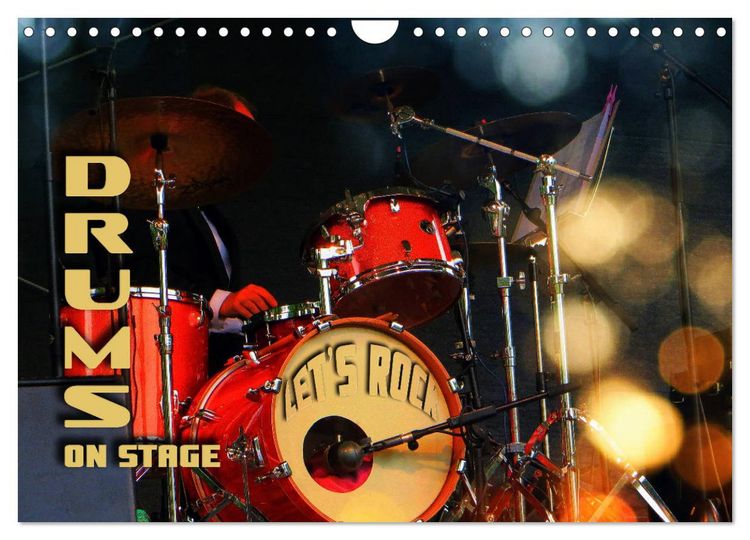 Produktbild: Drums On Stage - Let's Rock (Wall Calendar 2026 DIN A4 landscape), CALVENDO 12 Month Wall Calendar