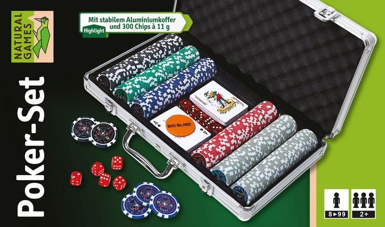 Produktbild: Classic Games Poker-Set im Aluminiumkoffer, 300 Chips