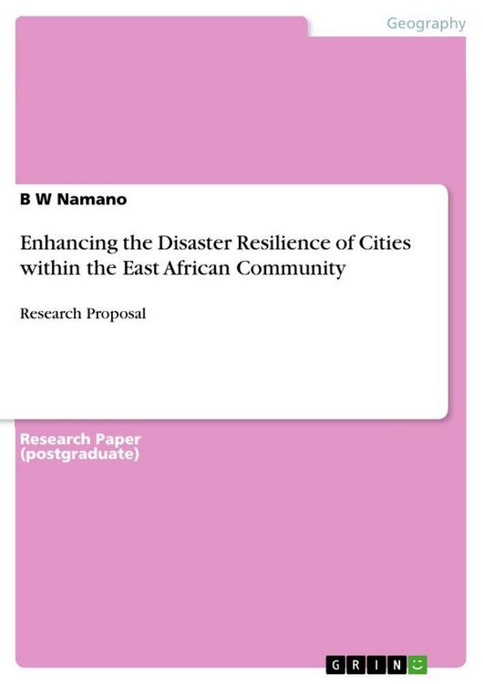 Produktbild: Enhancing the Disaster Resilience of Cities within the East African Community