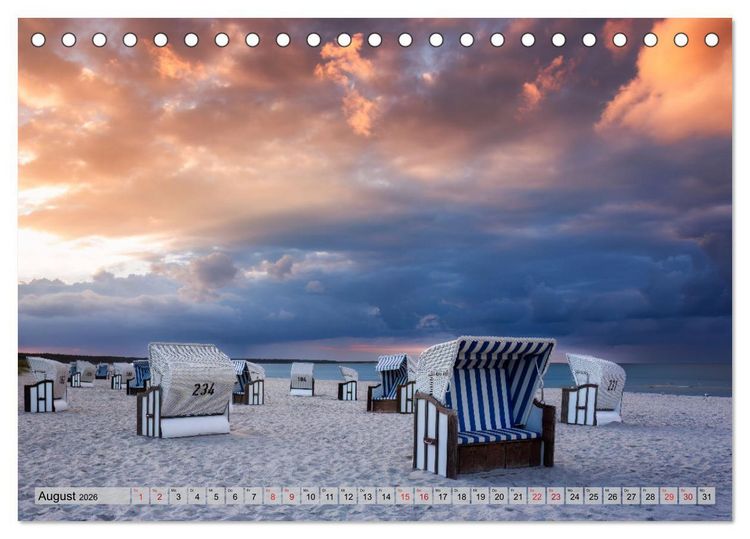 Produktbild: Fischland-Dar&szlig;-Zingst 2026 Impressionen einer Halbinsel (Tischkalender 2026 DIN A5 quer), CALVENDO Monatskalender