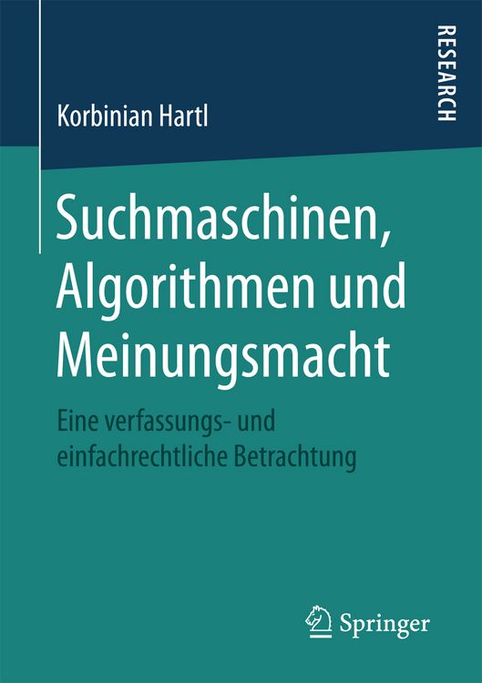 Produktbild: Suchmaschinen, Algorithmen und Meinungsmacht