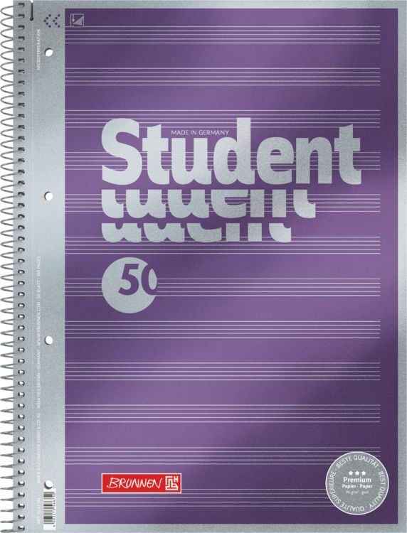 Produktbild: Brunnen Collegeblock A4 Noten Premium