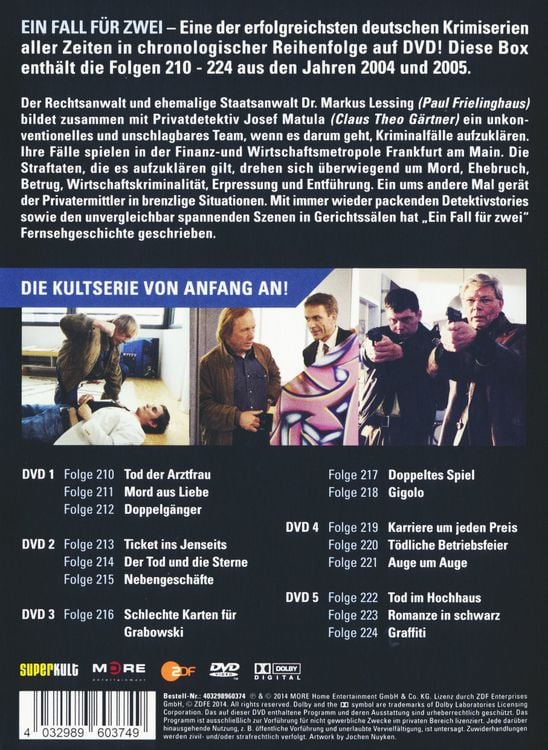 Produktbild: Ein Fall f&uuml;r Zwei - Collector's Box 15 [5 DVDs]