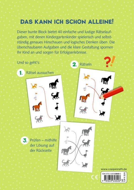 Produktbild: Mein k. Kindergartenblock: R&auml;tsel ohne Text - Bauernhof