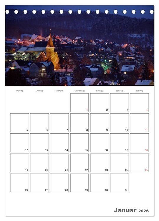 Produktbild: Das Siegerland (Tischkalender 2026 DIN A5 hoch), CALVENDO Monatskalender