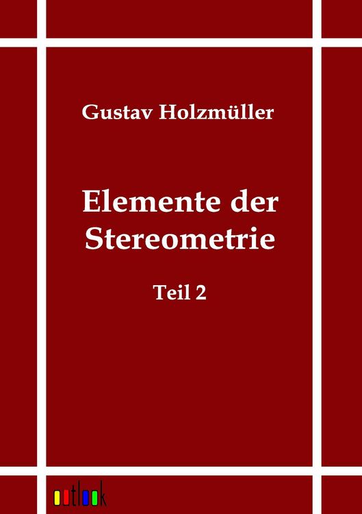 Produktbild: Elemente der Stereometrie