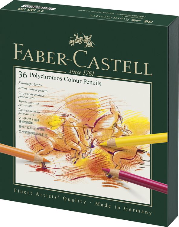 Produktbild: Faber-Castell K&uuml;nstlerfarbstifte Polychromos, 36er Atelierbox