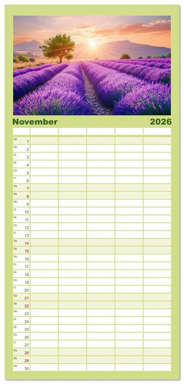 Produktbild: Familienplaner 2026 - Die Magie S&uuml;dfrankreichs mit 5 Spalten (Wandkalender, 21 x 45 cm) CALVENDO