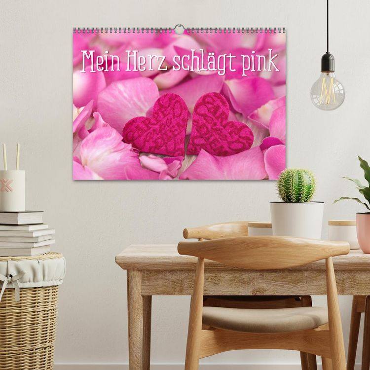 Produktbild: Mein Herz schl&auml;gt pink (Wandkalender 2026 DIN A3 quer), CALVENDO Monatskalender