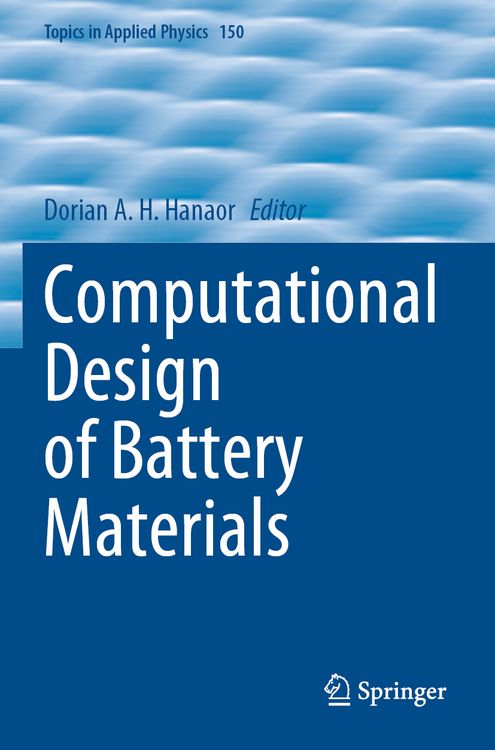 Produktbild: Computational Design of Battery Materials