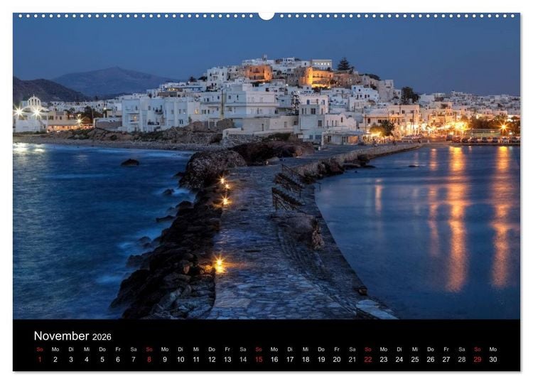 Produktbild: Die Kykladen (hochwertiger Premium Wandkalender 2026 DIN A2 quer), Kunstdruck in Hochglanz