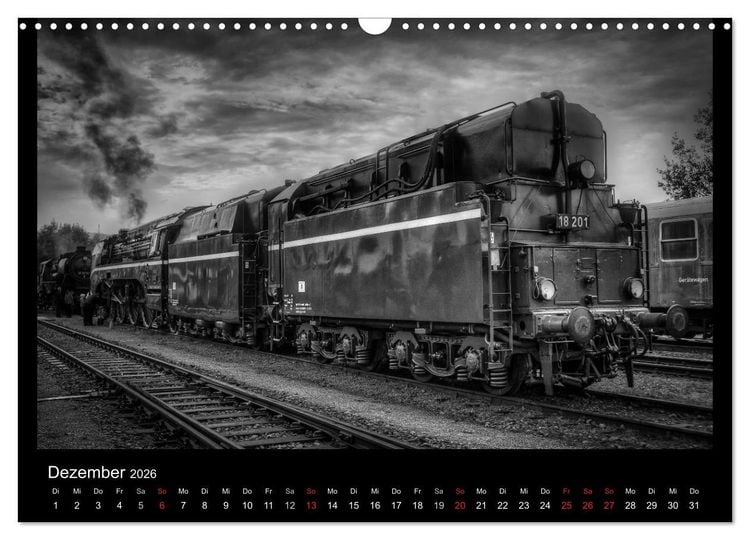 Produktbild: Dampflokomotiven (Wandkalender 2026 DIN A3 quer), CALVENDO Monatskalender