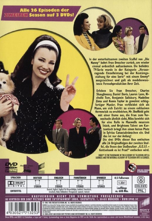 Produktbild: Die Nanny - Season 2 [3 DVDs] (M-Lock)