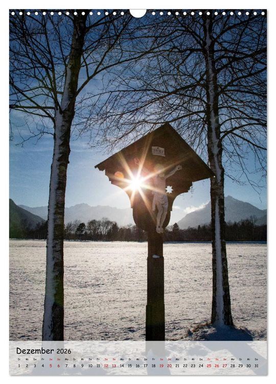 Produktbild: Feldkreuze im bayerischen Oberland (Wandkalender 2026 DIN A3 hoch), CALVENDO Monatskalender