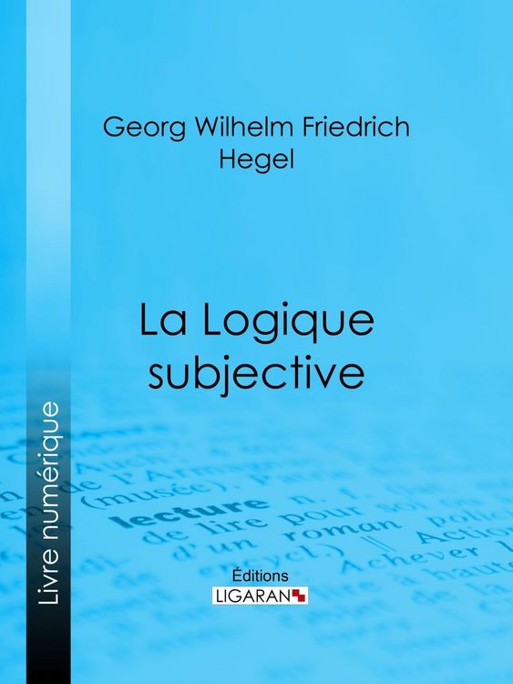 Produktbild: La Logique subjective