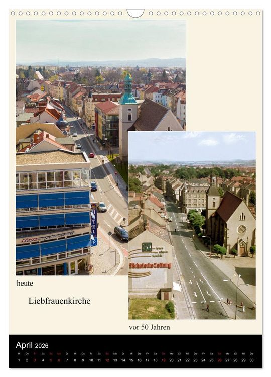 Produktbild: Bautzen vor 50 Jahren und heute (Wandkalender 2026 DIN A3 hoch), CALVENDO Monatskalender
