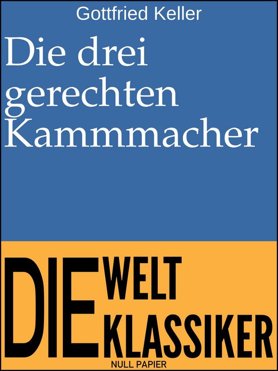 Produktbild: Die drei gerechten Kammmacher