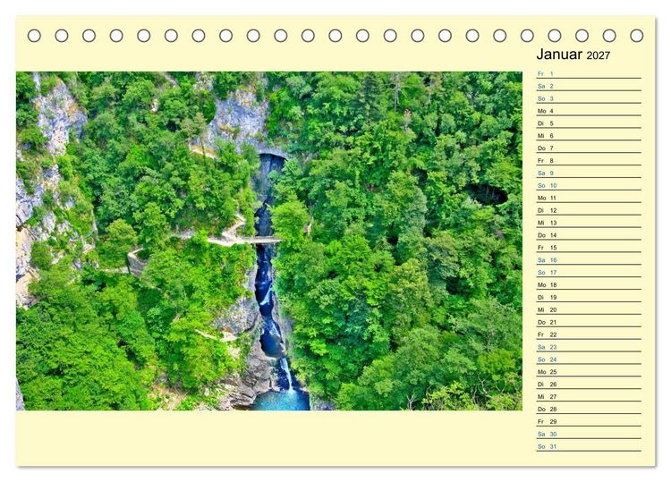 Produktbild: Slowenien - Impressionen eines Naturjuwels (Tischkalender 2027 DIN A5 quer), CALVENDO Monatskalender