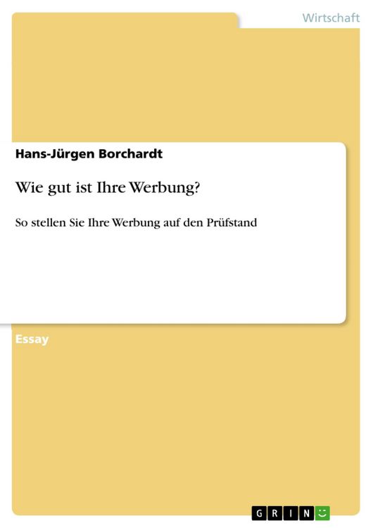 Produktbild: Wie gut ist Ihre Werbung?