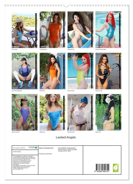Produktbild: Leotard Angels (High Quality Premium Wall Calendar 2027 DIN A2 portrait),CALVENDO 12 Month Wall Calendar