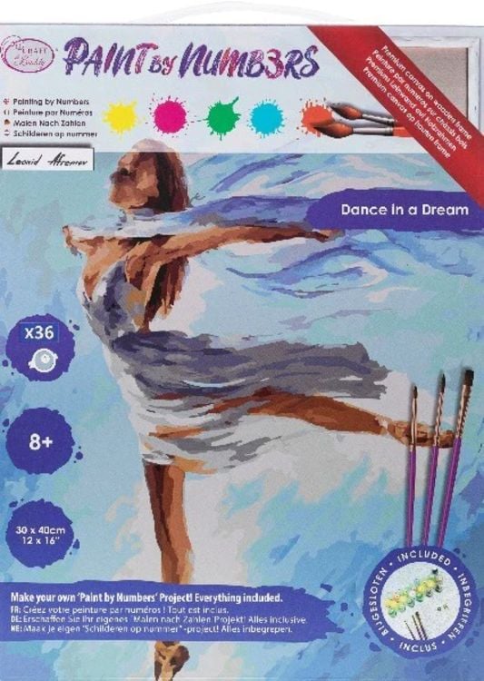 Produktbild: Craft Buddy PBN-3030-023 - Paint by Numbers, Dance in a Dream, 30x40cm, Malen nach Zahlen