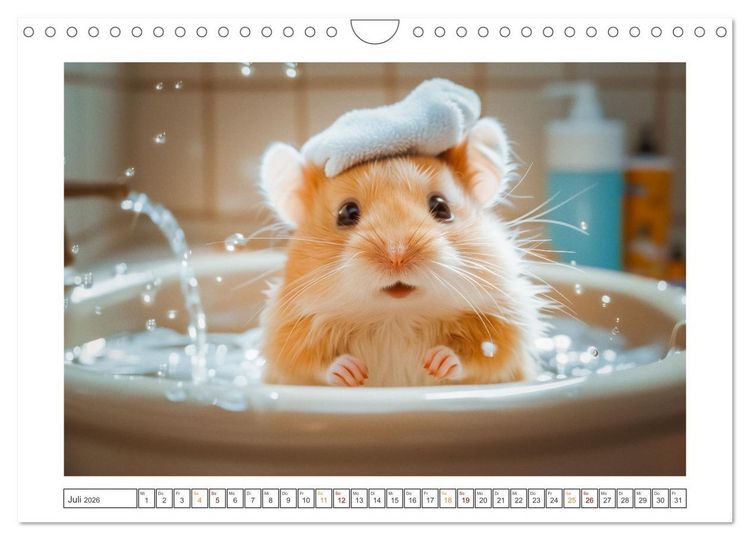 Produktbild: Lustige Hamster (Wandkalender 2026 DIN A4 quer), CALVENDO Monatskalender