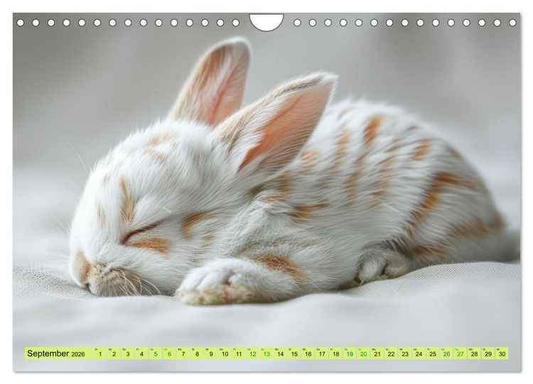 Produktbild: Kaninchen - Liebenswerte Fellb&auml;llchen (Wandkalender 2026 DIN A4 quer), CALVENDO Monatskalender