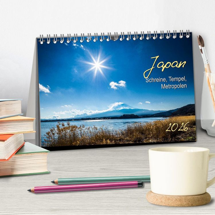 Produktbild: Japan - Schreine, Tempel, Metropolen (Tischkalender 2026 DIN A5 quer), CALVENDO Monatskalender