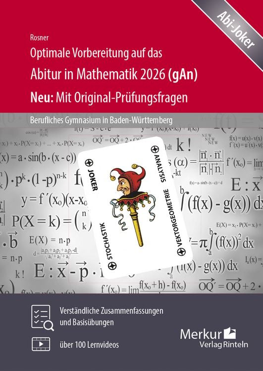 Produktbild: Optimale Vorbereitung auf das Abitur in Mathematik 2026 (gAn)