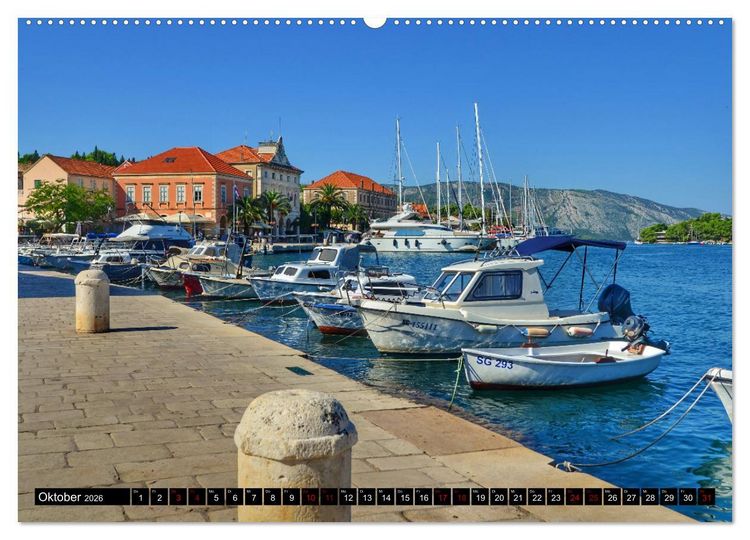 Produktbild: DALMATIEN - KROATISCHE K&Uuml;STE - Split mit Umgebung (Wandkalender 2026 DIN A2 quer), CALVENDO Monatskalender