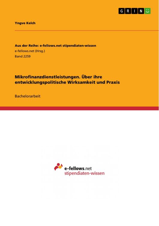 Produktbild: Mikrofinanzdienstleistungen. &Uuml;ber ihre entwicklungspolitische Wirksamkeit und Praxis
