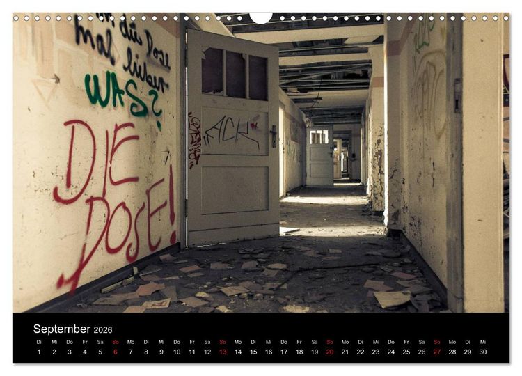 Produktbild: Verlassene Orte. Alter Postbahnhof Leipzig (Wandkalender 2026 DIN A3 quer), CALVENDO Monatskalender