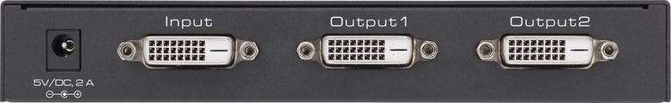 Produktbild: Renkforce 2 Port DVI-Splitter Ultra HD-f&auml;hig 3840 x 2160 Pixel Schwarz
