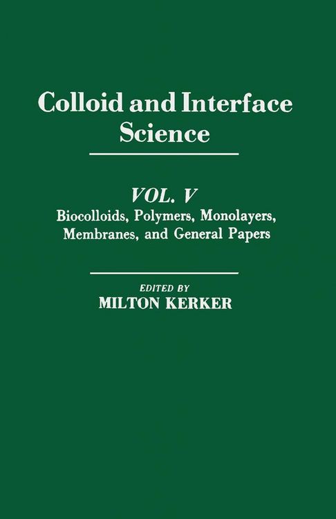 Produktbild: Colloid and Interface Science V5