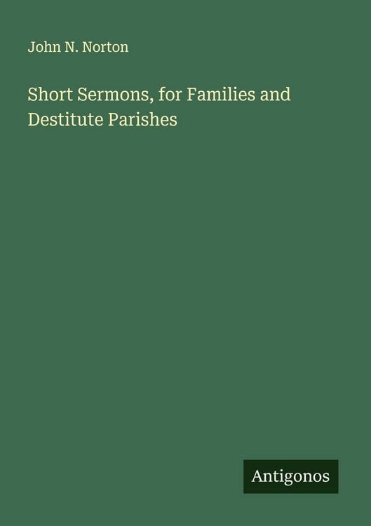 Produktbild: Short Sermons, for Families and Destitute Parishes