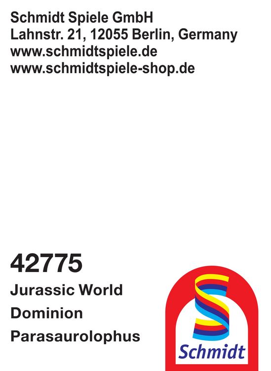 Produktbild: Schmidt Spiele - Jurassic World - Parasaurolophus, 27 cm, Movie 3