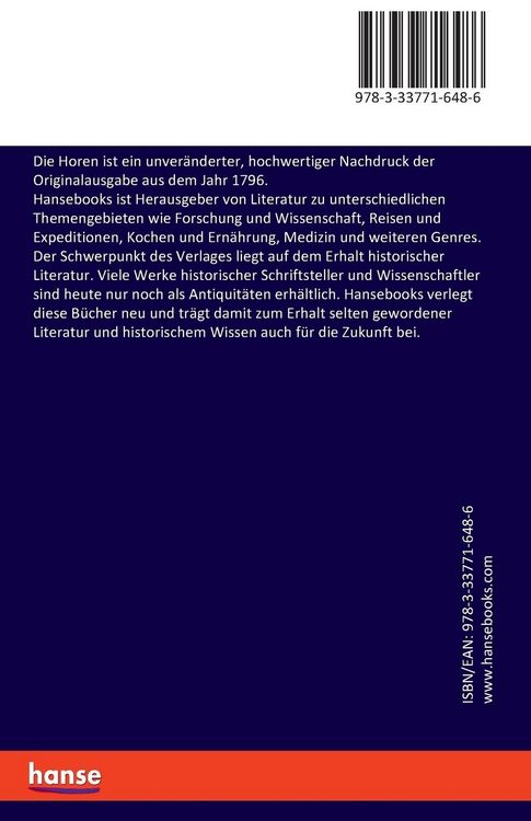 Produktbild: Die Horen