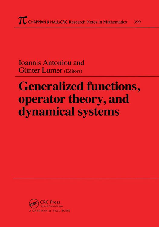 Produktbild: Generalized Functions, Operator Theory, and Dynamical Systems