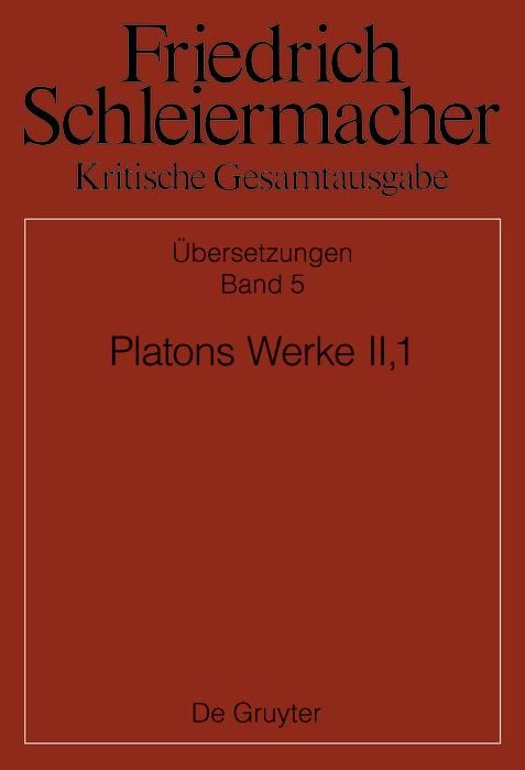 Produktbild: Platons Werke II,1, Berlin 1805. 1818